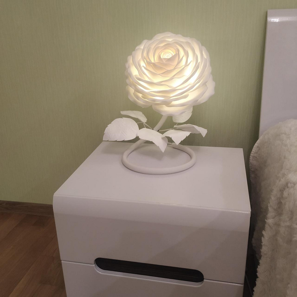 Світильник-нічник "Біла троянда" Дніпро - фото 8