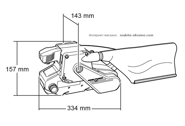 Стрічкова шліфмашина MAKITA 9404 Київ - фото 2