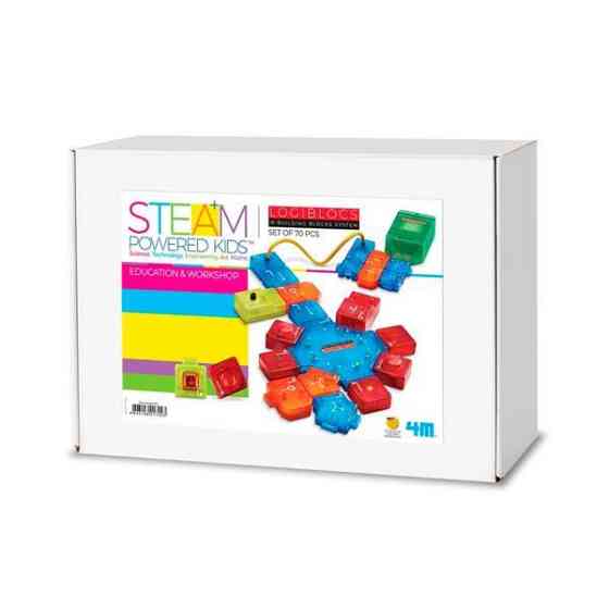 Електронний конструктор 4M Logiblocs Розумні схеми для школи 70 модулів 19 проектів (00-01709) Харків