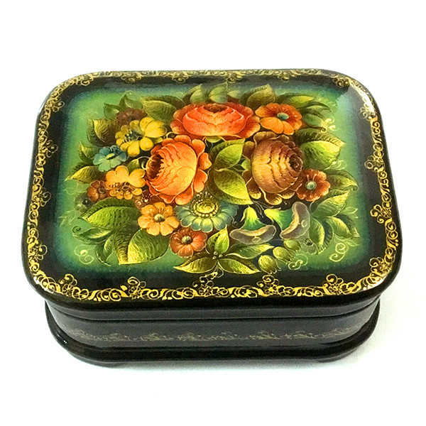 Скринька дерев'яна мініатюра Квіти Київ - фото 1