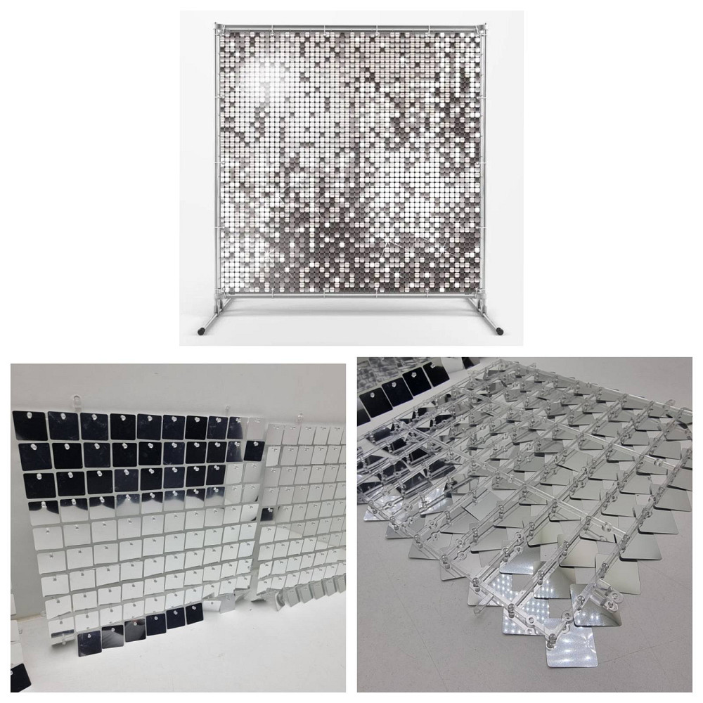 Декоративна панель із паєтками для фотозони, реклами 30х30 см 24шт Луцьк - фото 1