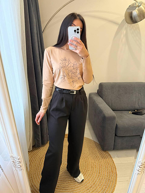 Жіночі класичні штани з ременем костюмка 50/52 Одеса - фото 4