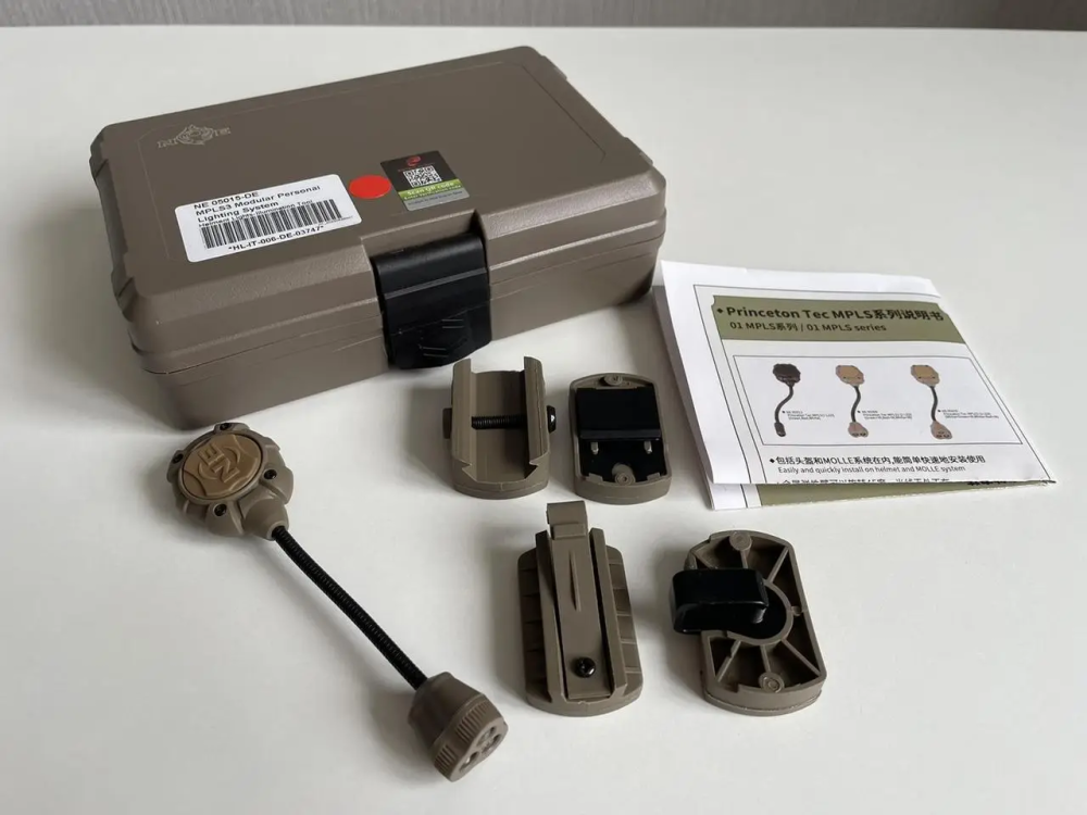 Тактический фонарь на шлем Night Evolution (белый + красный + ИК свет) Койот Винница - изображение 9