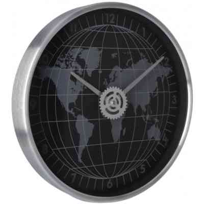 Настінний годинник Optima World металевий, чорний (O52092) Вінниця