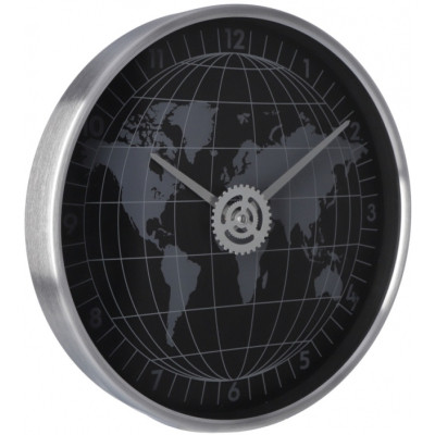 Настінний годинник Optima World металевий, чорний (O52092) Вінниця - фото 2