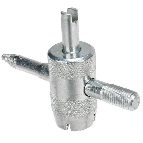 Ключ для ремонта клапанов шин ниппелей авто 4в1, нарезчик резьбы, металл Винница - изображение 5