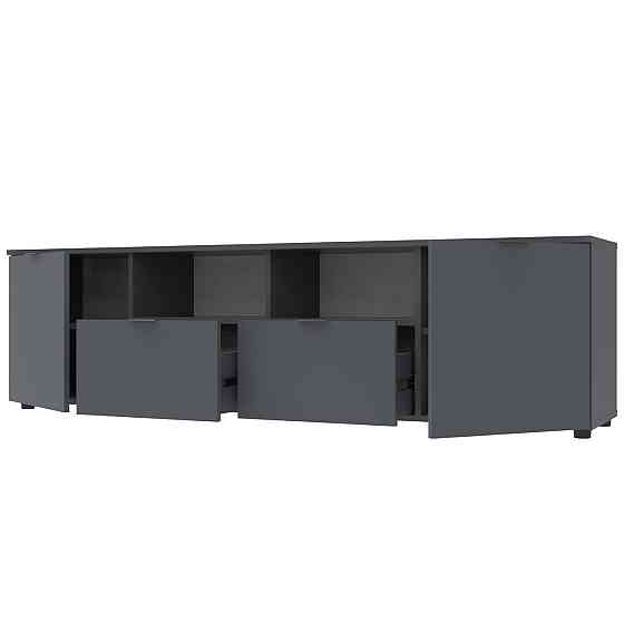 Тумба под ТВ Doros Рон 4 180х38х50 см Графит (DRS-011299) Львов