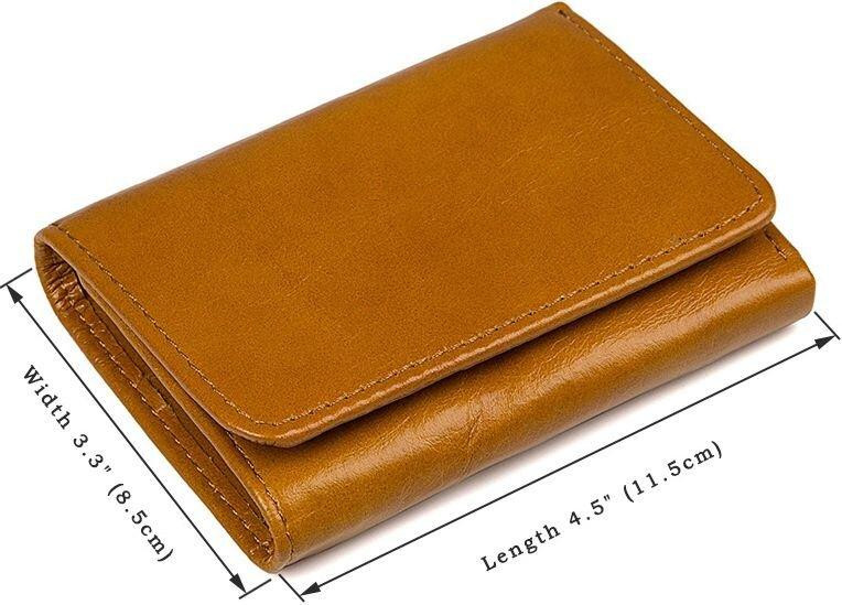 Кошелек Vintage 14597 кожаный Рыжий Киев - изображение 1