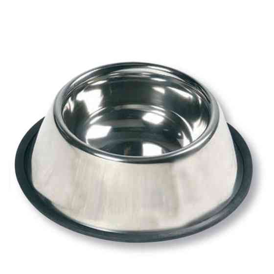 Flamingo Dish Rubber Rim ФЛАМІНГО РУБЕР РІМ миска з гумовим обідком для собак, нержавіюча сталь Київ