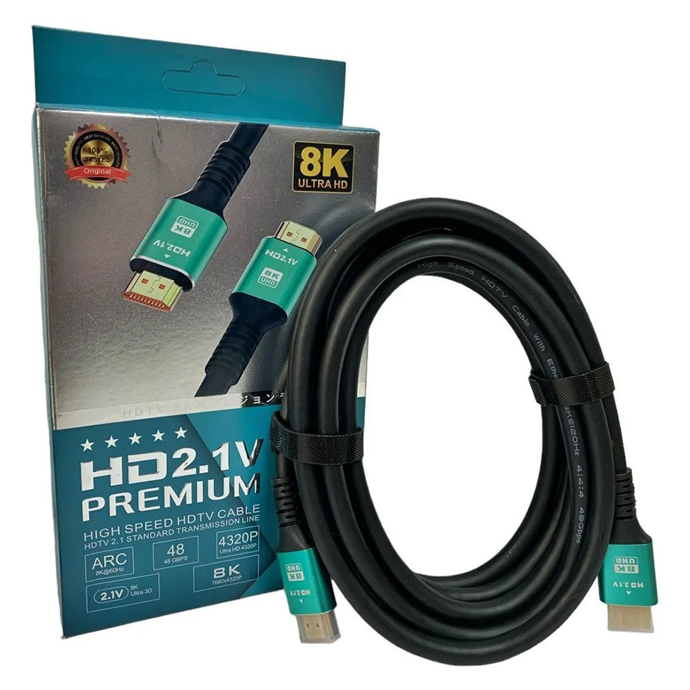 Кабель HDMI-HDMI 3м,версія 2.1,підтримка 8K,48 Гбіт SBR Київ - фото 8