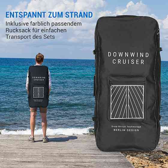 Полный комплект надувной лопастной доски Downwind Cruiser 9.8 SUP 305x77x10 см S - 305 x 10 x 77 см (Германия, Ровно