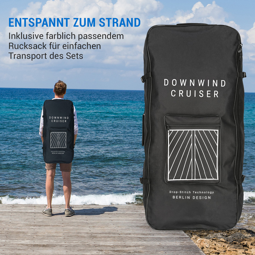 Повний комплект надувної лопатевої дошки Downwind Cruiser 9.8 SUP 305x77x10 см S - 305 x 10 x 77 см (Німеччина, Рівне - фото 5