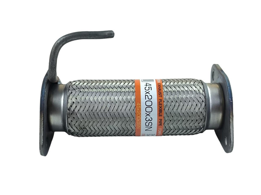 Гофра 45x200-3SN (3-х слойная) с фланцами Lanos 1,4 глушителя Мукачево - изображение 1