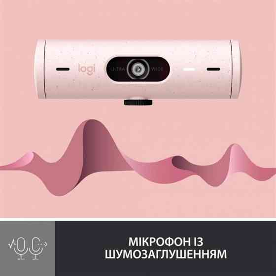Веб-камера Logitech Brio 500 Rose (960-001421) Рожевий Харків