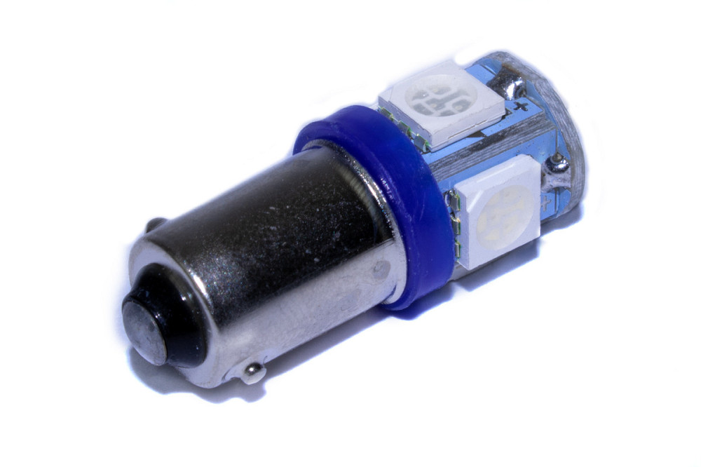 Світлодіодна лампа AllLight T 8.5 5 діодів 5050 BA9S 12V BLUE Харків - фото 2