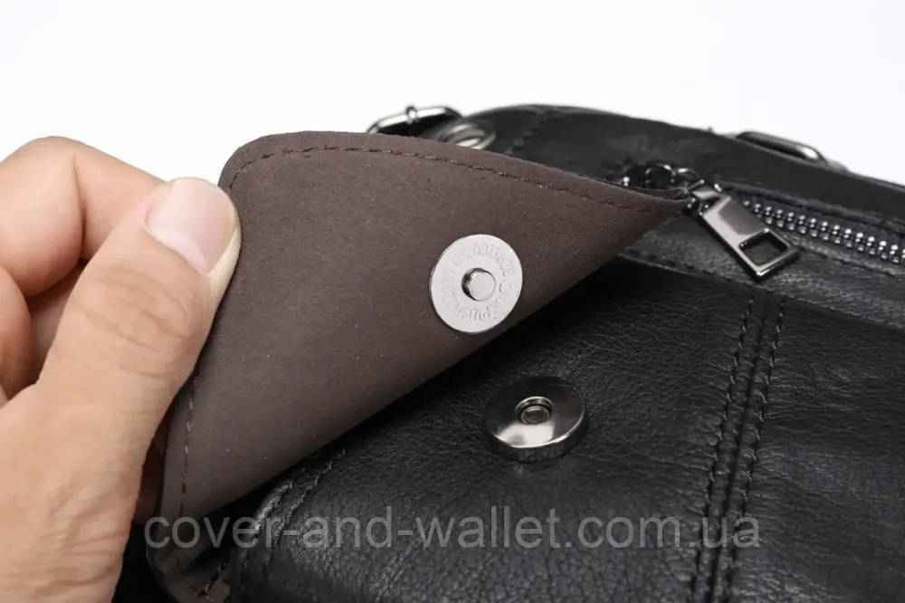 Стильная мужская сумка барсетка из натуральной кожи с отделением для телефона VINTAGE Киев - изображение 8