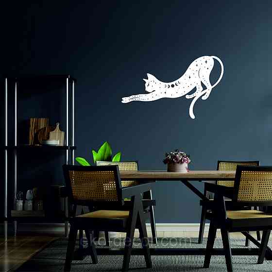 Декоративне настінне 3D Панно «Кіт» Декор на стіну з об'ємом Київ