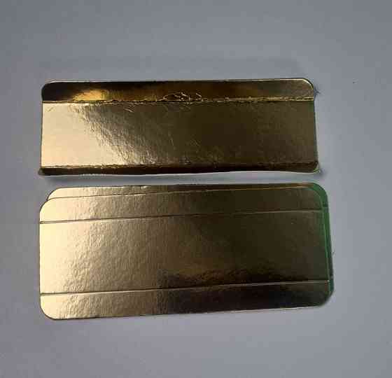 Подложка под Эклеры 140*40*12мм (золото) (1 шт) Харьков