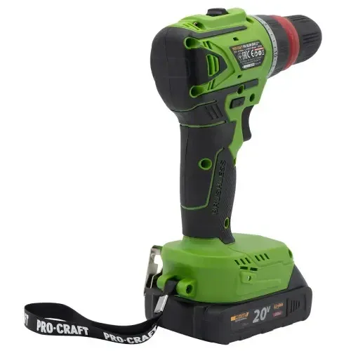 Акумуляторний шуруповерт Procraft PA18LiN DFR  з 1 акб та зп, шуруповерт безщітковий 2 А/год  у кейсі Львів - фото 5