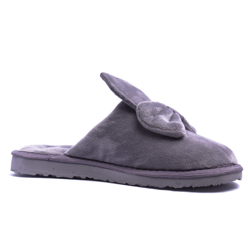 Капці жіночі закриті PaGo "Зайчики" сірий велюр Одеса - фото 6