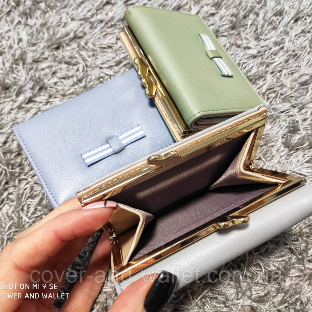 Женские маленькие кошельки с бантом и монетницей Киев - изображение 9