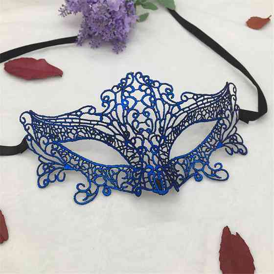 Маскарадна маска для обличчя one size синій Київ
