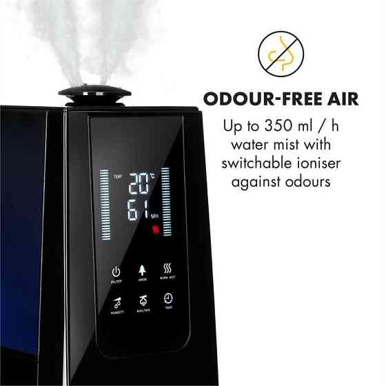 Зволожувач повітря VapoAir іонізатор 350 мл/год бак 5,5 л ароматизатор пульт дистанційного керування (Німеччина, Рівне