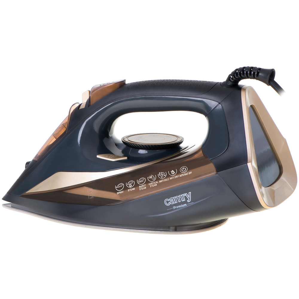 Праска Camry CR 5036 black-gold 3400Вт/ 360 мл/ кераміка/ ''Крапля-стоп''/автовимкнення/ чорна Вінниця - фото 4