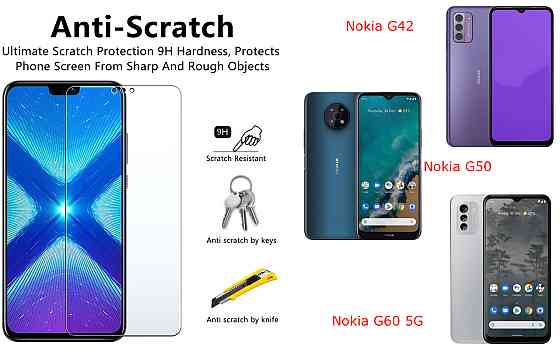 Защитное стекло NeoGlass для Nokia G42, Nokia G50, Nokia G60 5G – ультрапрозрачное и устойчивое Киев