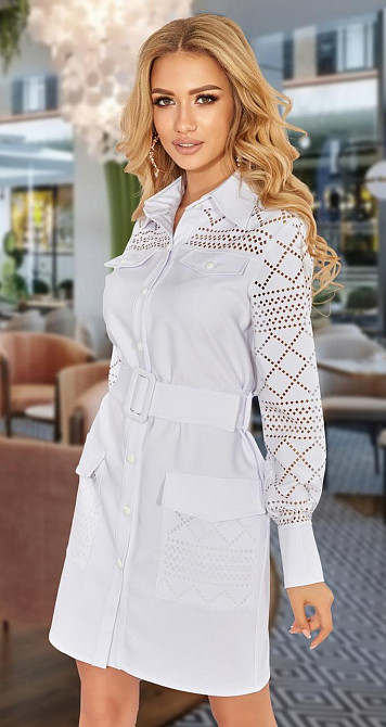 Плаття-сорочка з геометричним візерунком Київ - фото 3