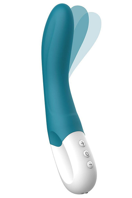 Вібратор точки G Liebe Bend It Rechargeable Ocean Blue, 10 режимів, дуже потужний, гнучкий стовбур Sex Aura Київ - фото 2
