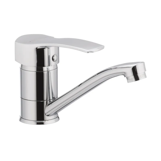 Змішувач для умивальника Cron Focus 004 з виливом 15 см (CR0018) - зручна модель Харків