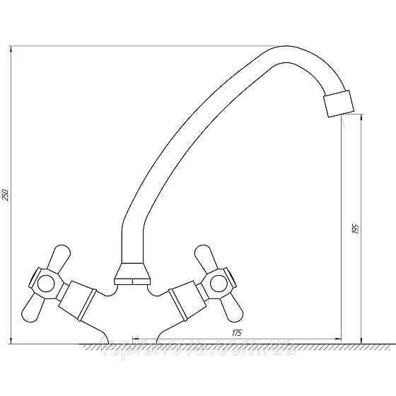 Змішувач для кухні Globus Lux GB-SHARM-0300-00 Чернівці