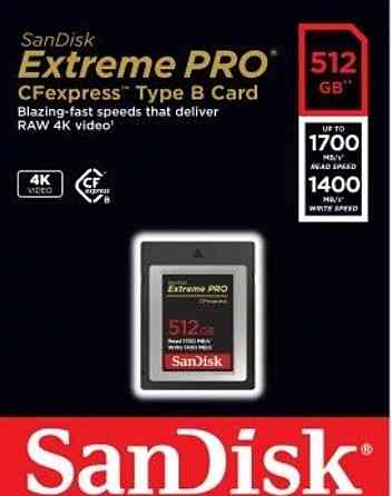 Карта Памяти: SanDisk CFexpress Tyre B 512Gb.АКЦІЯ !!! Киев