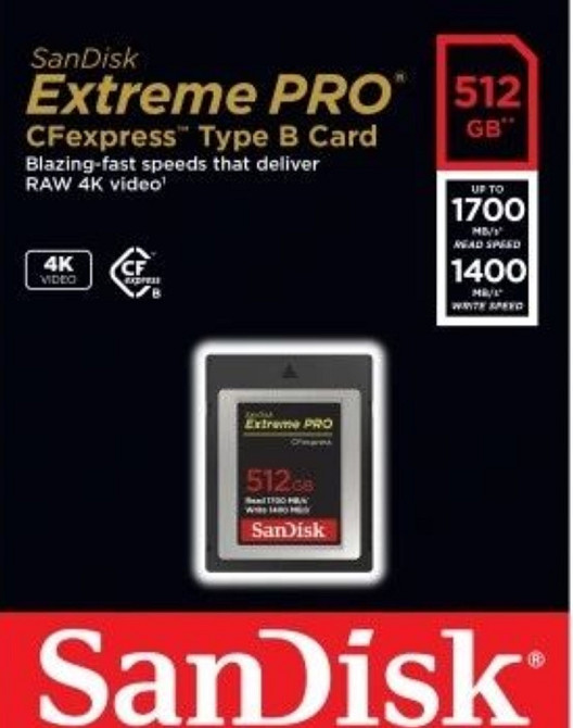 Карта Памяти: SanDisk CFexpress Tyre B 512Gb.АКЦІЯ !!! Киев - изображение 3