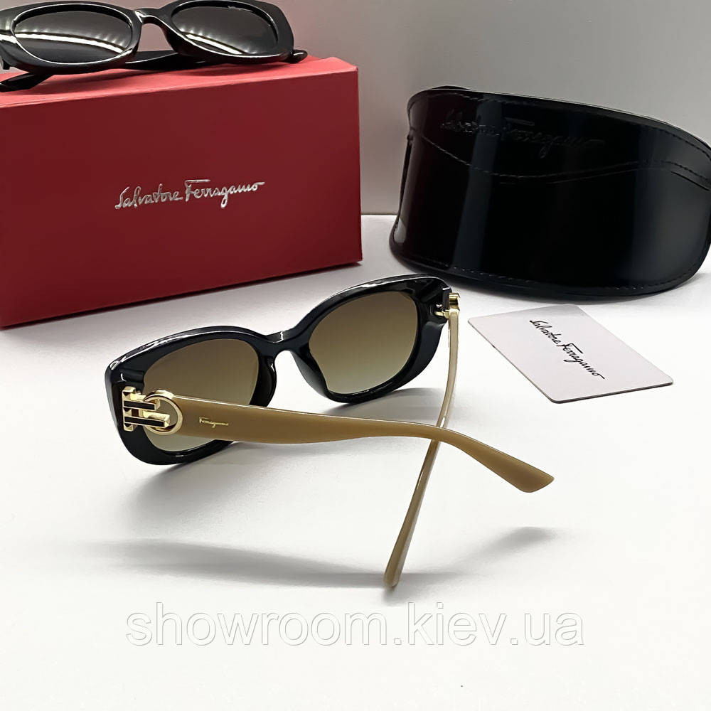 Женские брендовые солнцезащитные очки с градиентом (2887) Киев - изображение 3