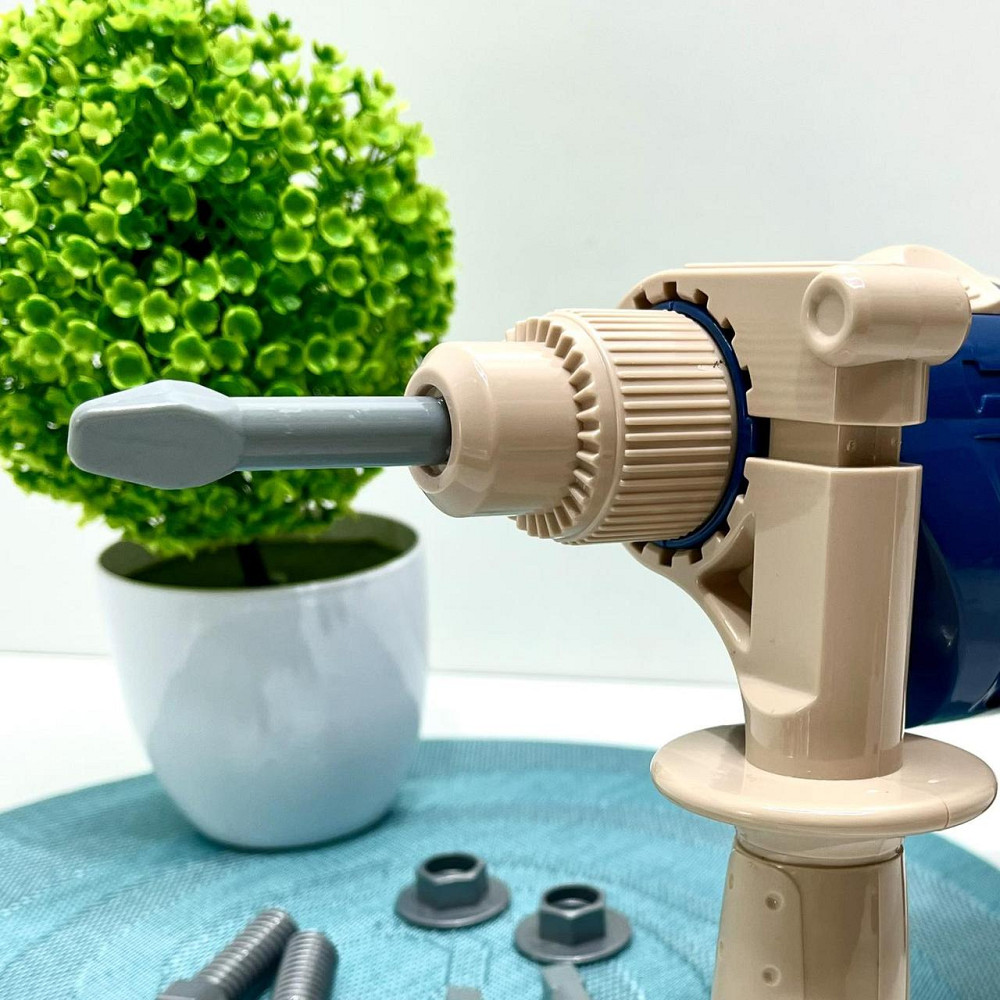 Набір інструментів з перфоратором 29-22-7,5см Синьо-бежевий (6812) Чернігів - фото 6