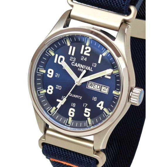 Годинник чоловічий кварцовий Carnival Millenium Indigo Blue (2 ремінці) Вінниця - фото 1