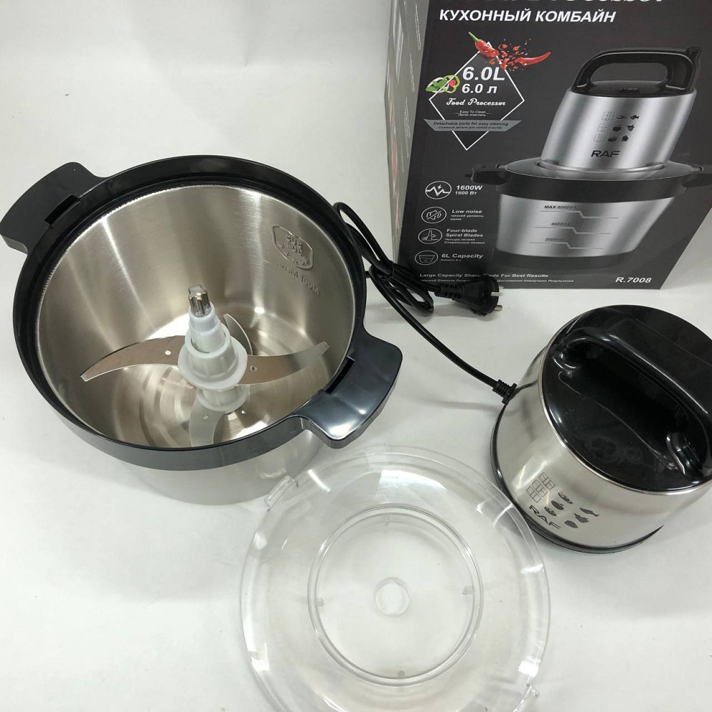 Блендер із декількома режимами роботи RAF R.7008 6 л 1600 Вт, Кухонний електричний подрібнювач-блендер XO-87 Львів - фото 11