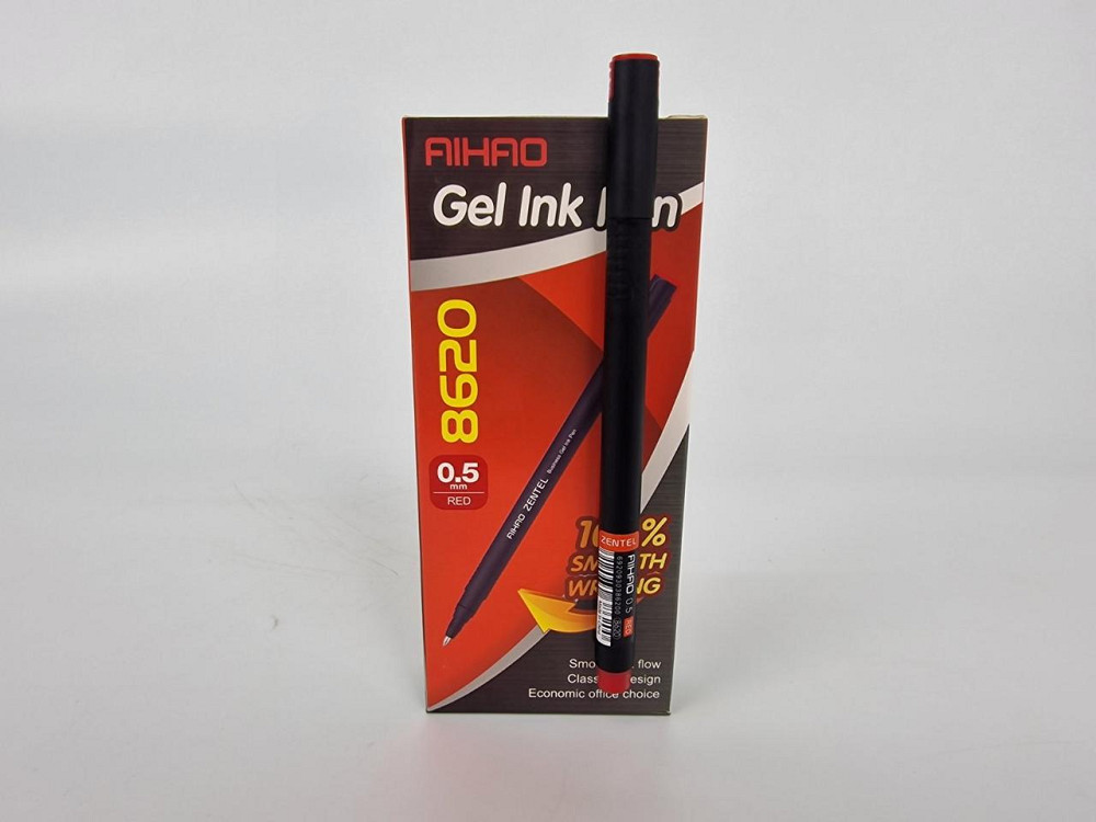 Гелева ручка червона тм Аihao AH-8620 (5 шт.) Харків - фото 2