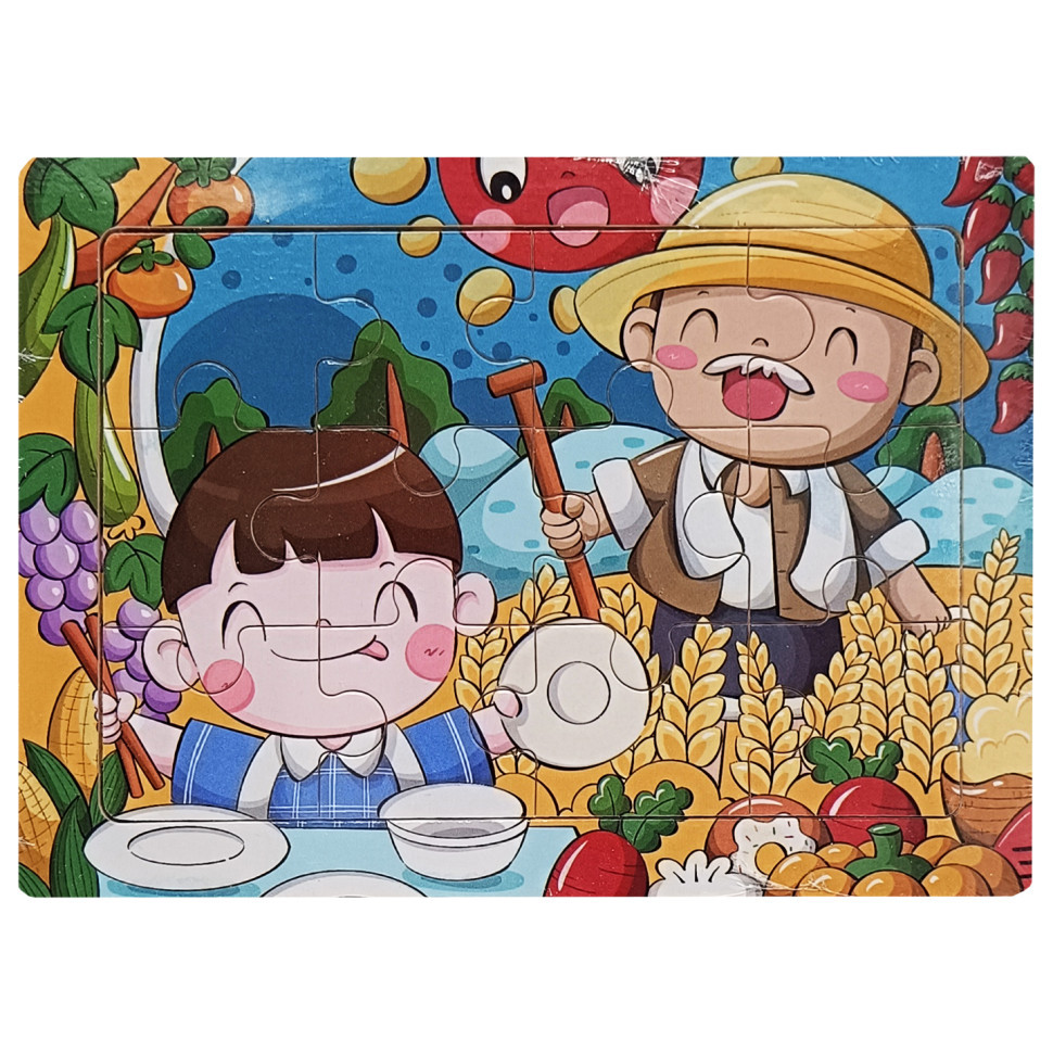 Детский деревянный пазл-вкладыш 