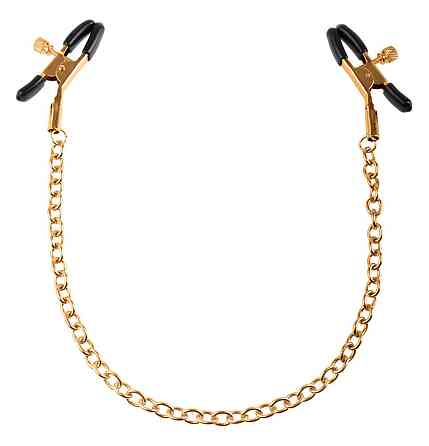 Зажимы для сосков - FFS Gold Chain Nipple Clamps Sex Aura Киев