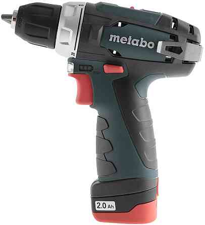 Акумуляторний шуруповерт Metabo PowerMaxx BS Basic 2х2,0 Ач пластиковий чемодан (600080500) Київ