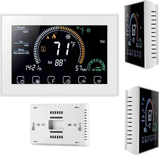 Розумний сенсорний WiFi термостат BecaSmart BHT-8000GA/GB 16A — Програмований регулятор температури для електричної теплої підлоги Київ