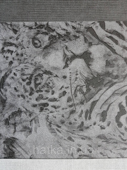 Шпалери вінілові на флізеліновій основі Decoprint BLOOMING BL22722 тигри темно-сірий Київ - фото 3