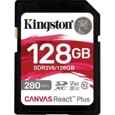 Карта памяти Kingston 128GB SDXC class 10 UHS-II U3 Canvas React Plus (SDR2V6/128GB) Винница - изображение 1