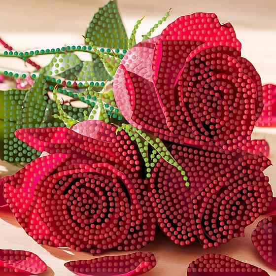 Алмазна мозаїка "Троянди" ZAV1818-16, 18х18 см Вінниця