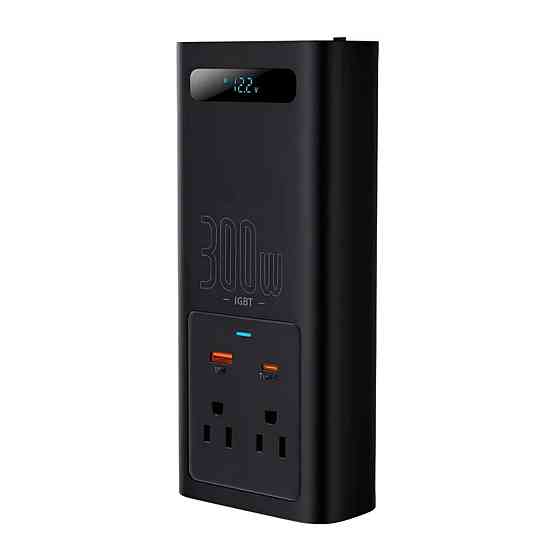 Автомобільний інвертор Baseus IGBT Power Inverter 300W (110V US/JP ) Black (CGNB010001) Киев