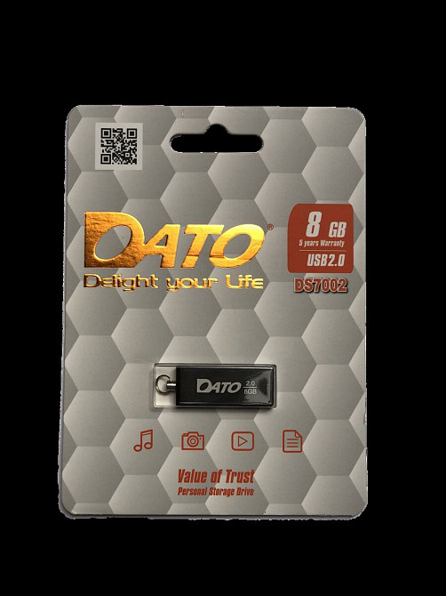 Flash DATO USB 2.0 DS7002 8Gb black Киев - изображение 1