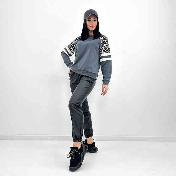 Штани-джогери з екошкіри "Bennett" оптом | Норма | Розпродаж моделі Київ